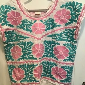 J.Marie Beautiful Embroidered Floral Blouse